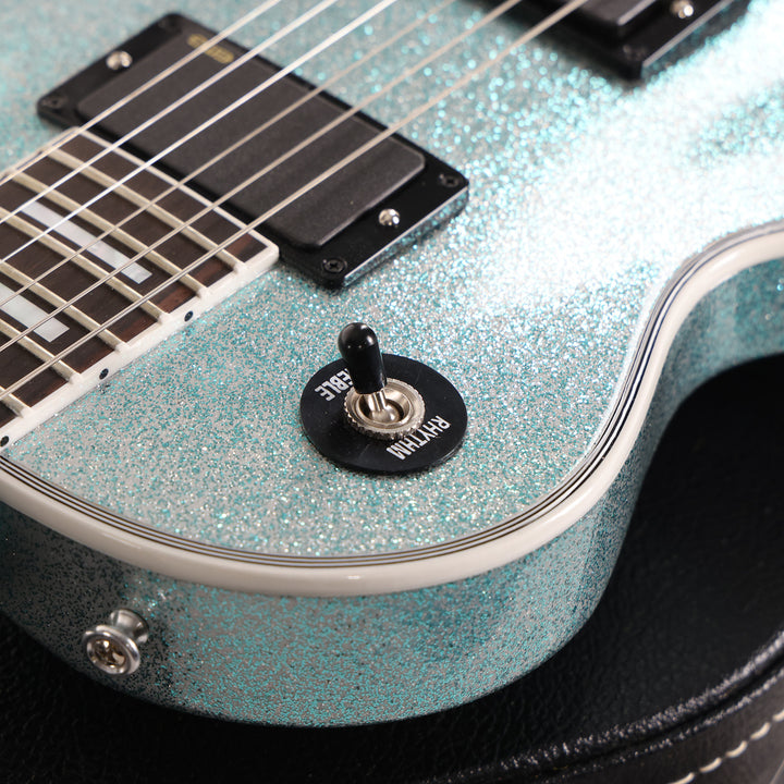 Gibson Custom Shop Les Paul Axcess Custom Made 2 Measure Glacier Blue Sparkle  2025