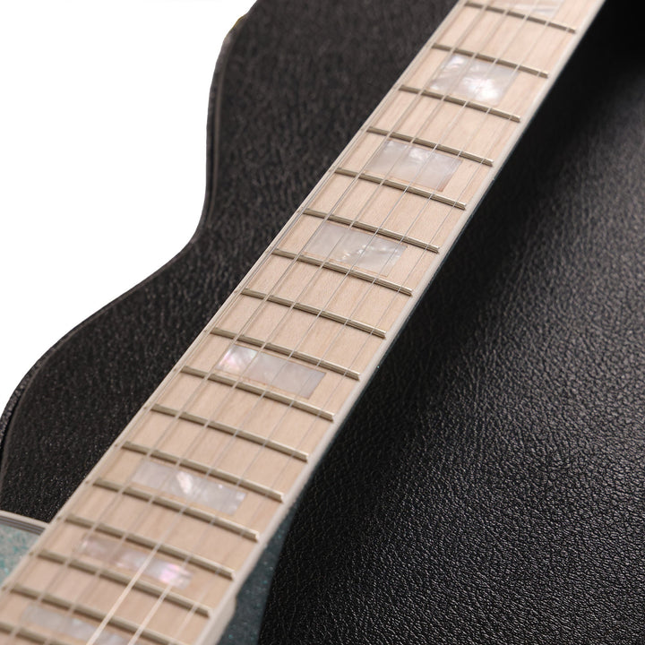 Gibson Custom Shop Les Paul Custom Made 2 Measure Glacier Blue Sparkle Maple Board
