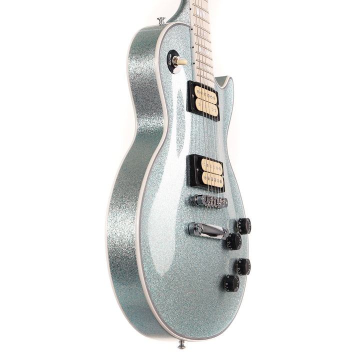 Gibson Custom Shop Les Paul Custom Made 2 Measure Glacier Blue Sparkle Maple Board