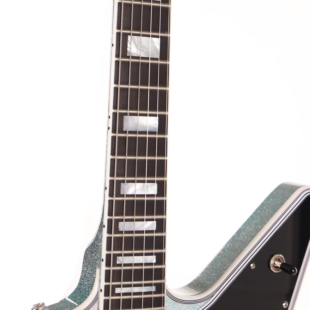 Gibson Custom Shop Explorer Custom Made 2 Measure Glacier Blue Sparkle with Custombuckers — 7