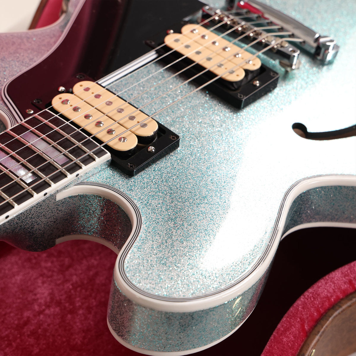 Gibson Custom Shop 1959 ES-355 Made 2 Measure Glacier Blue Sparkle — 7