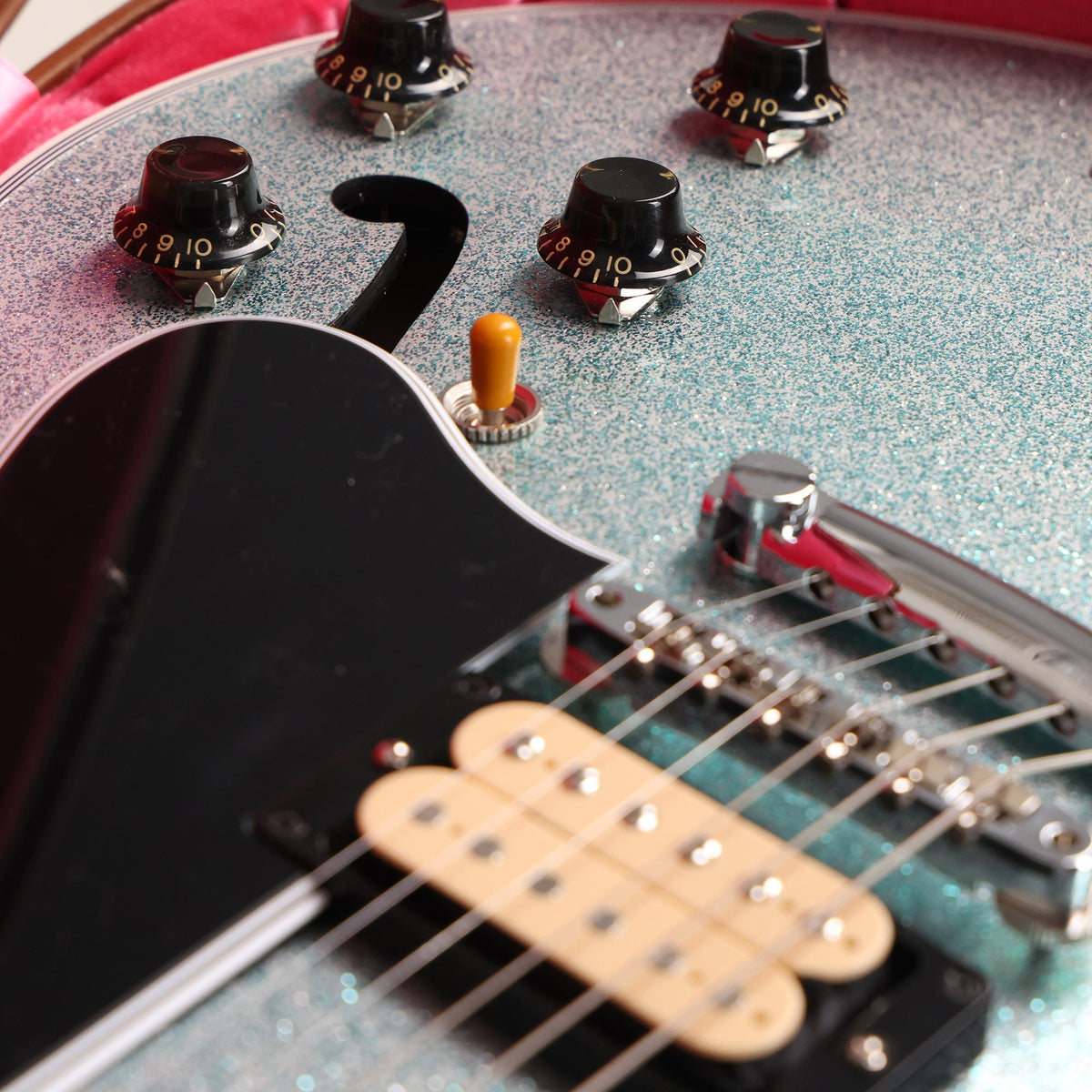 Gibson Custom Shop 1959 ES-355 Made 2 Measure Glacier Blue Sparkle — 9