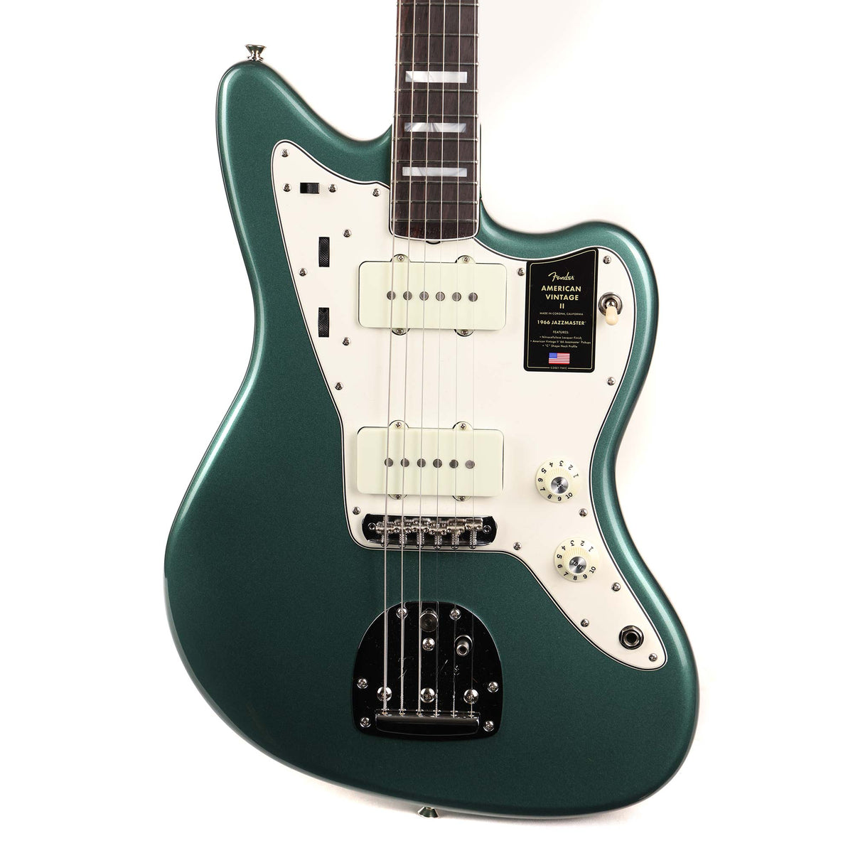 Fender American Vintage II 1966 Jazzmaster Guitar Sherwood Green Metallic — 1