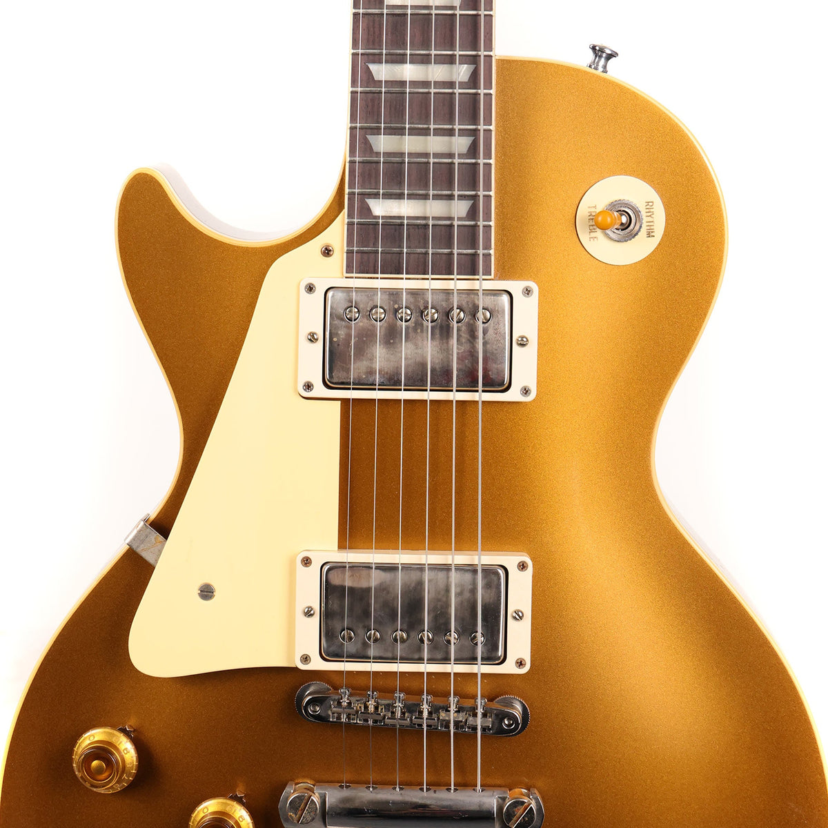 Gibson Custom Shop 1957 Les Paul Left-Handed Goldtop Darkback Reissue VOS — 4