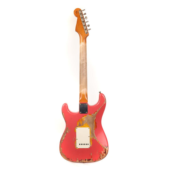 Fender Custom Shop 1960 Stratocaster Super Heavy Relic Fiesta Red over Sunburst Masterbuilt David Brown