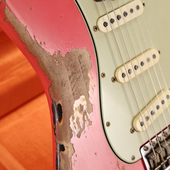 Fender Custom Shop 1960 Stratocaster Super Heavy Relic Fiesta Red over Sunburst Masterbuilt David Brown