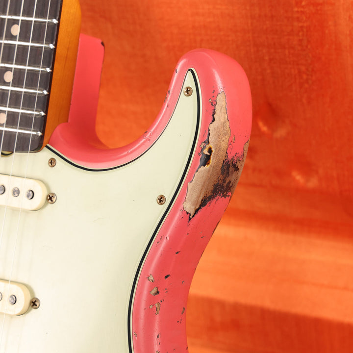 Fender Custom Shop 1960 Stratocaster Super Heavy Relic Fiesta Red over Sunburst Masterbuilt David Brown