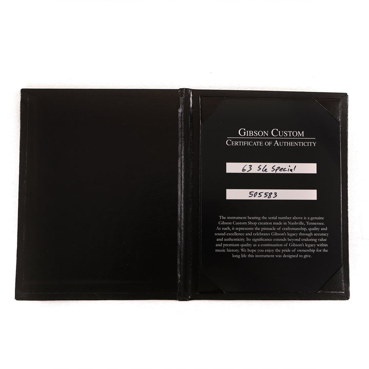 Gibson Custom Shop 1963 SG Special Reissue Lightning Bar VOS Cherry Red