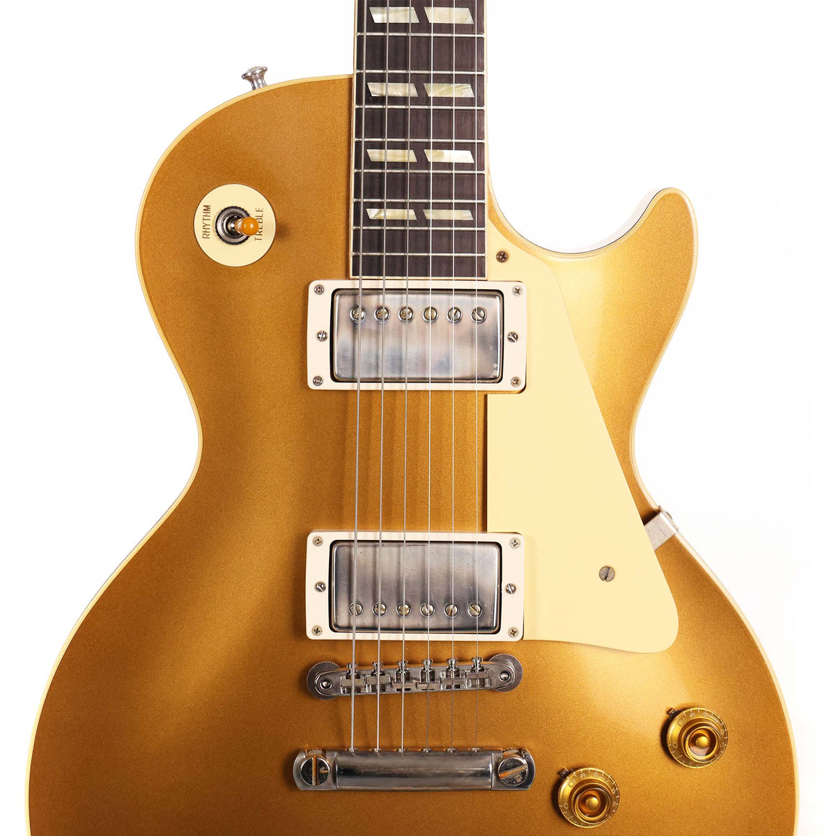 Gibson Custom Shop 1957 Reissue Goldtop Reissue Made 2 Measure VOS All Gold — 4