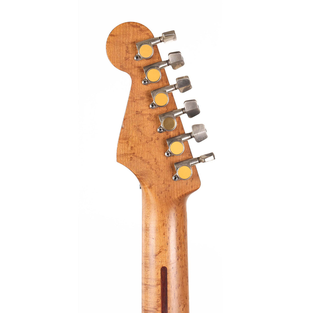 Charvel Custom Shop San Dimas Nitro Aged Roasted Mahogany Black over Tennessee Orange — 12