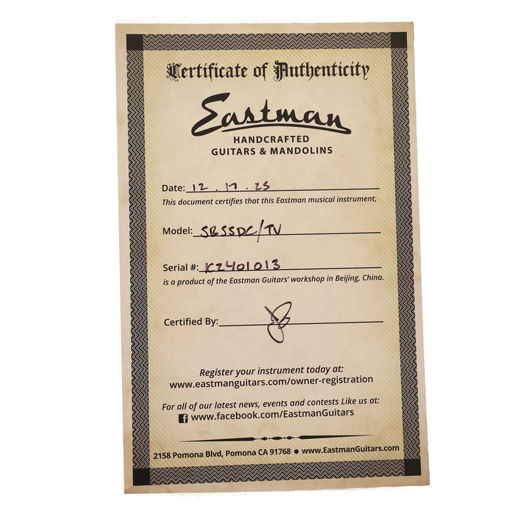 Eastman SB55DC/TV Vintage Red