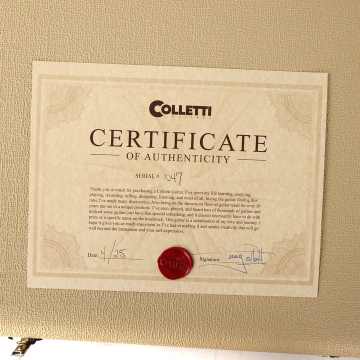 Colletti Guitars Speed of Sound Nitro Blue Burst