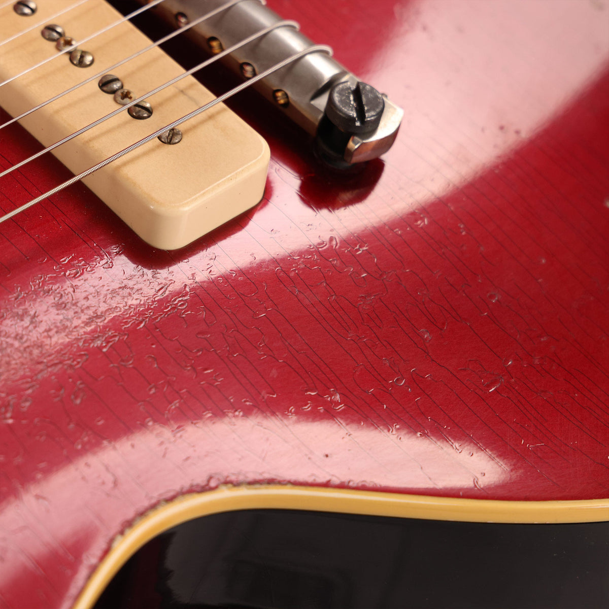Gibson Custom Shop 1954 Les Paul Reissue Made 2 Measure Wine Red Candy and Ebony Murphy Lab Heavy Aged — 7