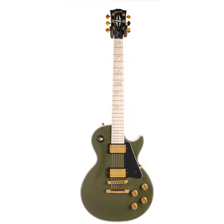 Gibson Custom Shop Les Paul Custom Made 2 Measure Olive Drab Maple Neck Murphy Lab Light Aged
