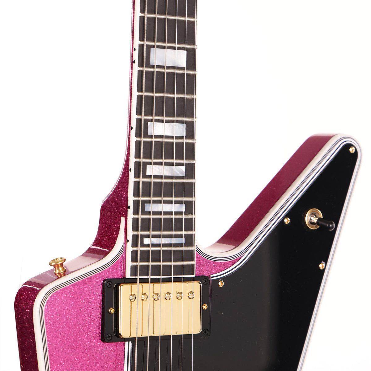 Gibson Custom Shop Explorer Custom Made 2 Measure Pink Sparkle — 7