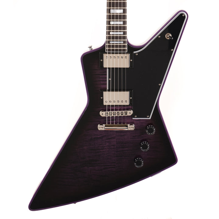 Gibson Custom Shop Explorer Custom Purple Widow Flame Top