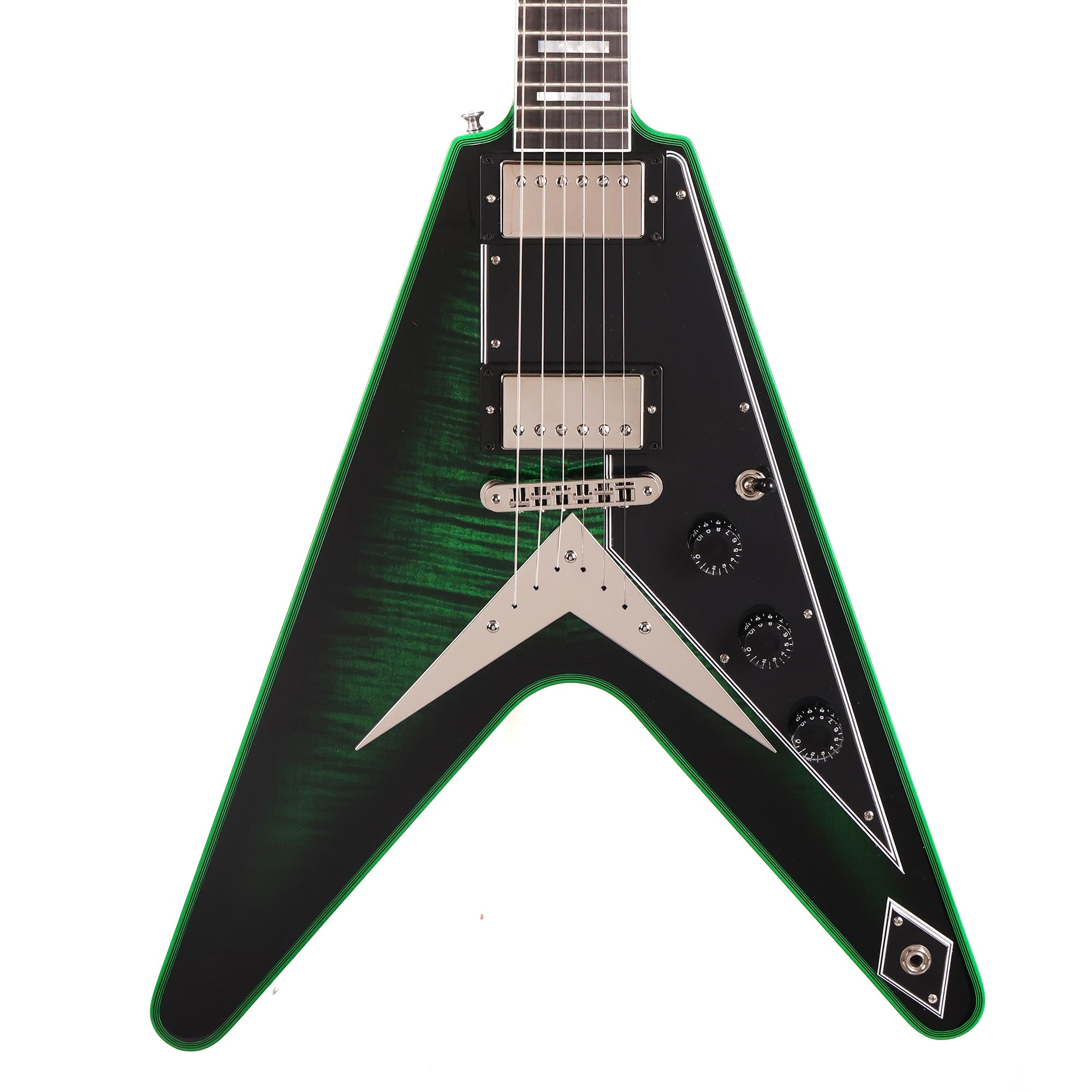 Gibson Custom Shop Flying V Custom Made 2 Measure Green Widow