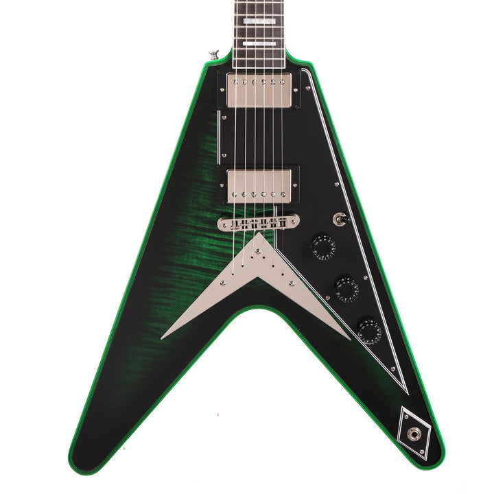 Gibson Custom Shop Flying V Custom Made 2 Measure Green Widow