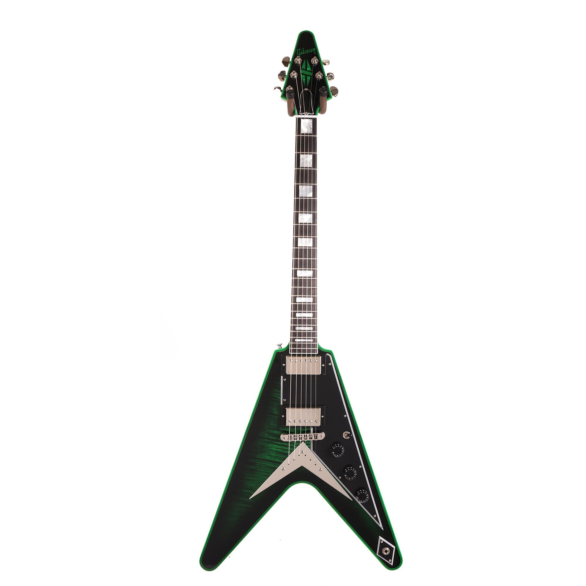 Gibson Custom Shop Flying V Custom Made 2 Measure Green Widow