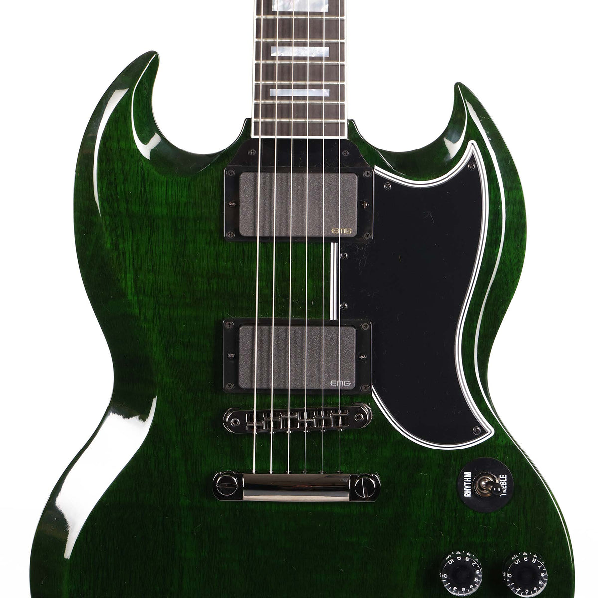 Gibson Custom Shop SG Custom Made 2 Measure Green Widow EMGs — 4