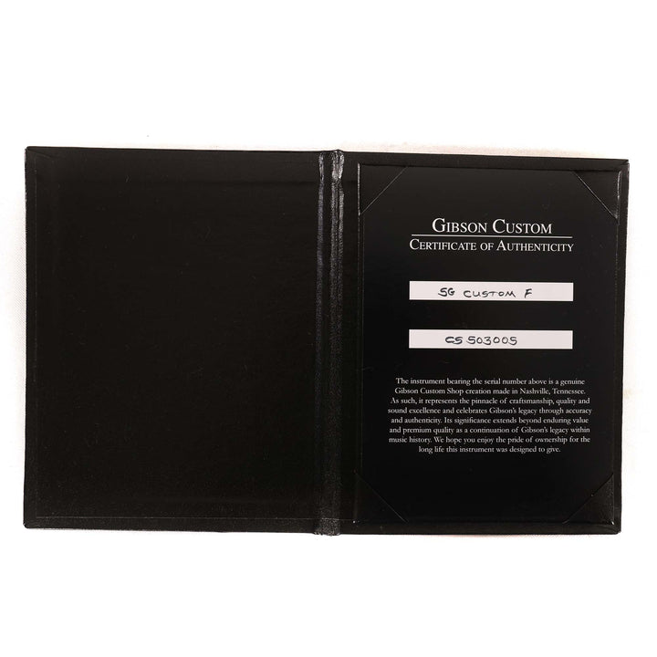 Gibson Custom Shop SG Custom Made 2 Measure Green Widow EMGs