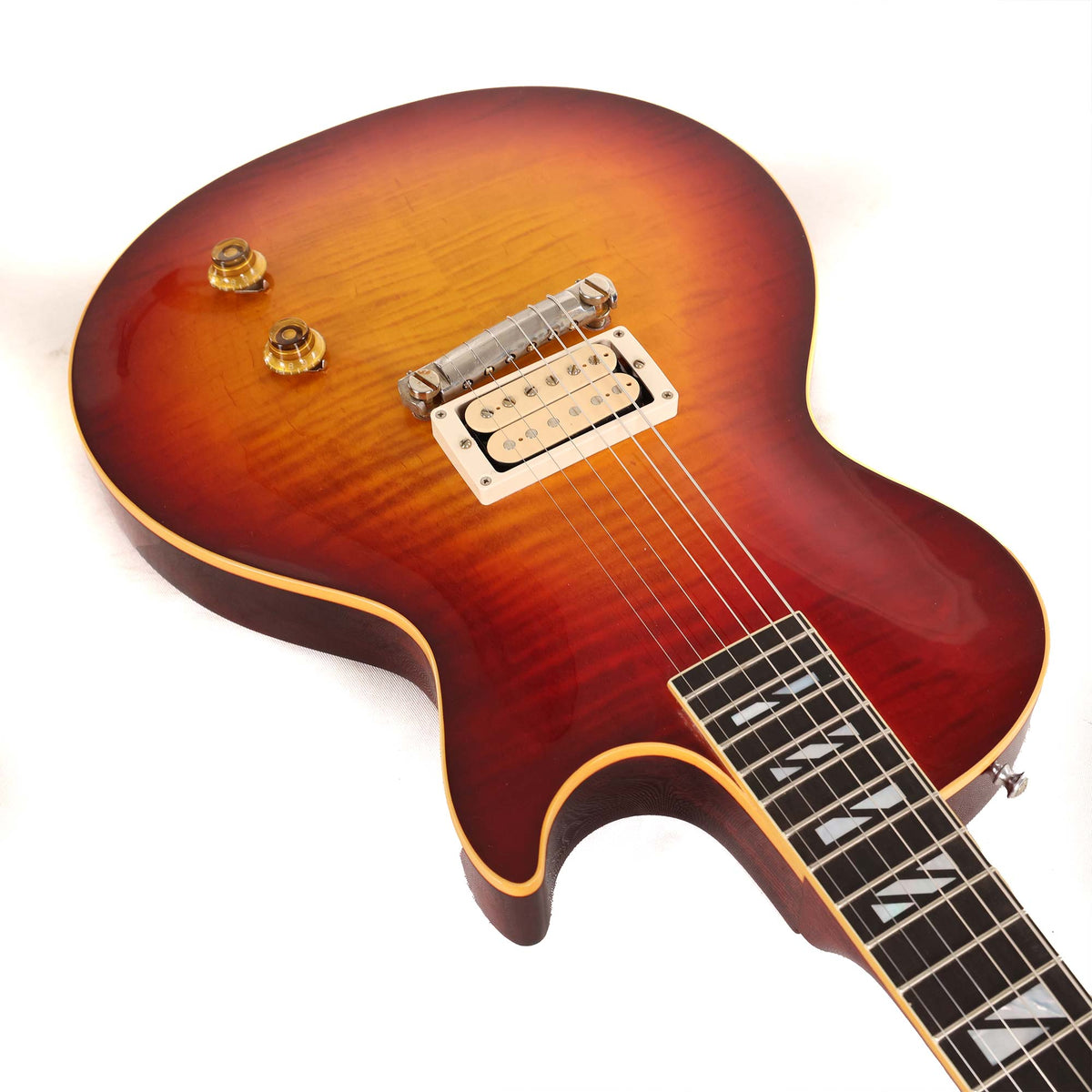 Gibson Custom Shop 1958 Les Paul Made 2 Measure Factory Burst & Super 400 Inlays — 7