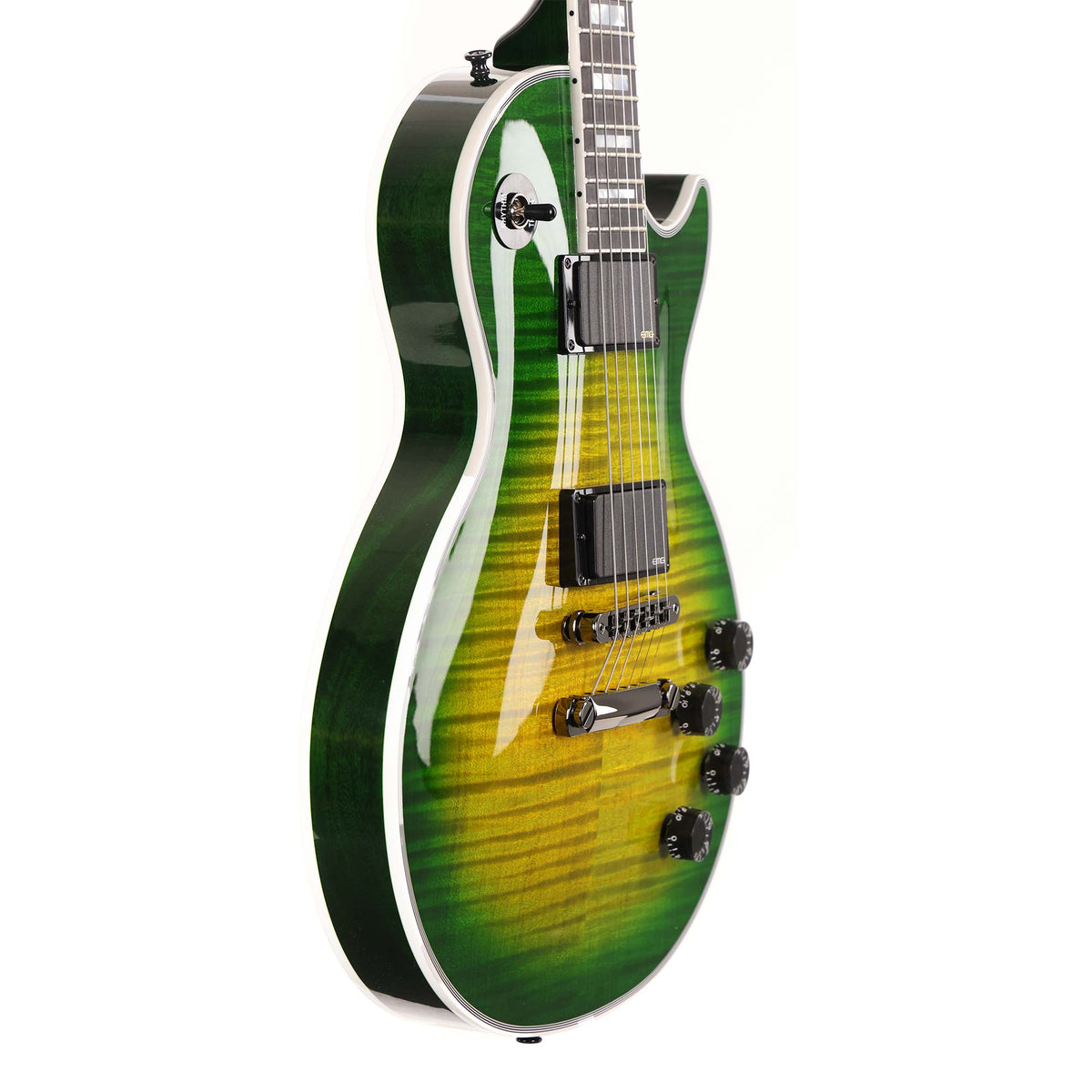 Gibson Custom Shop Les Paul Custom Made 2 Measure Figured Top Iguana Burst — 5
