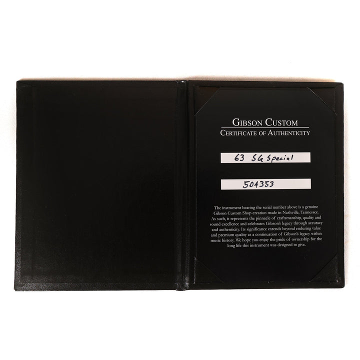 Gibson Custom Shop 1963 SG Lightning Bar Alpine White 3 P90