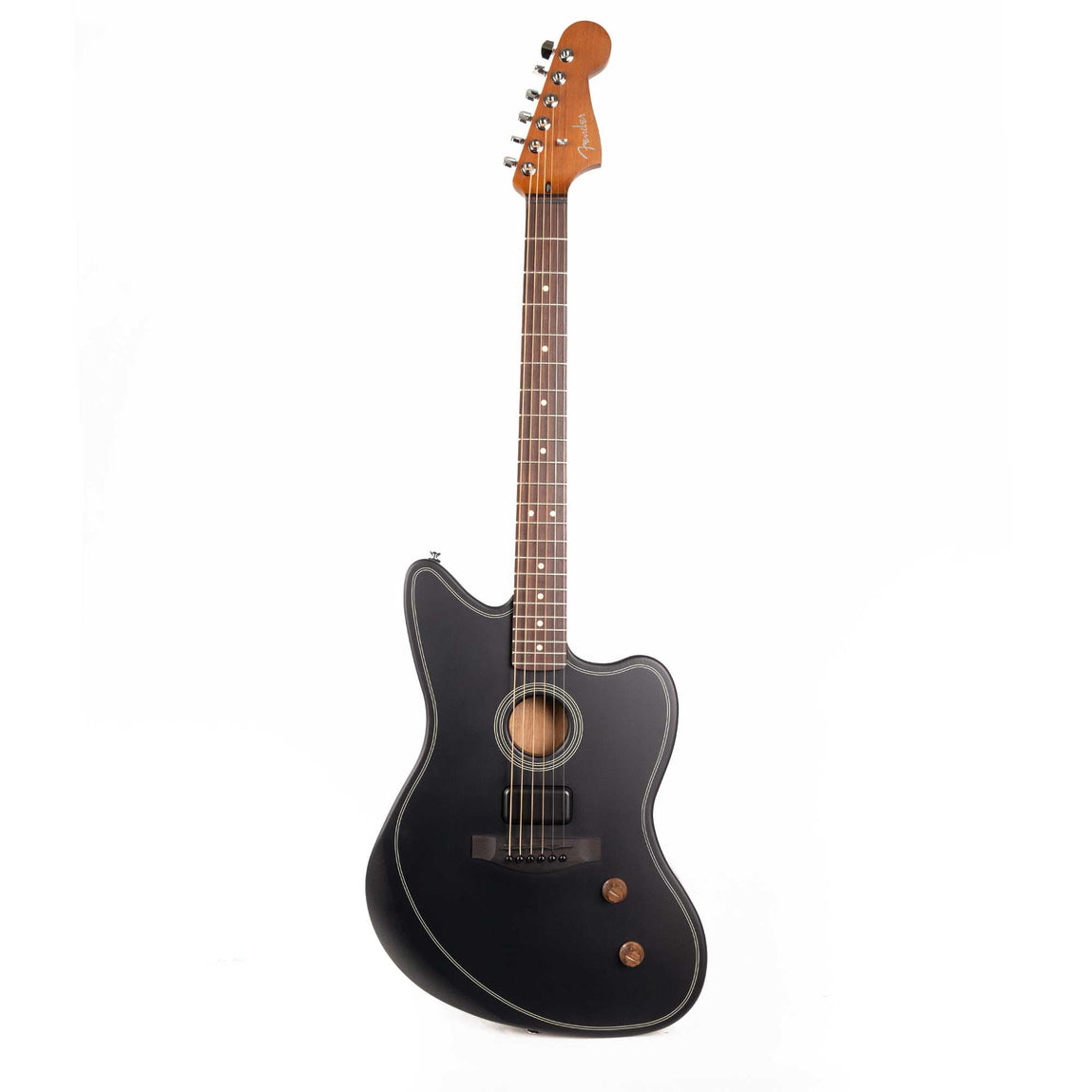 Fender Acoustasonic Standard Jazzmaster Black | The Music Zoo