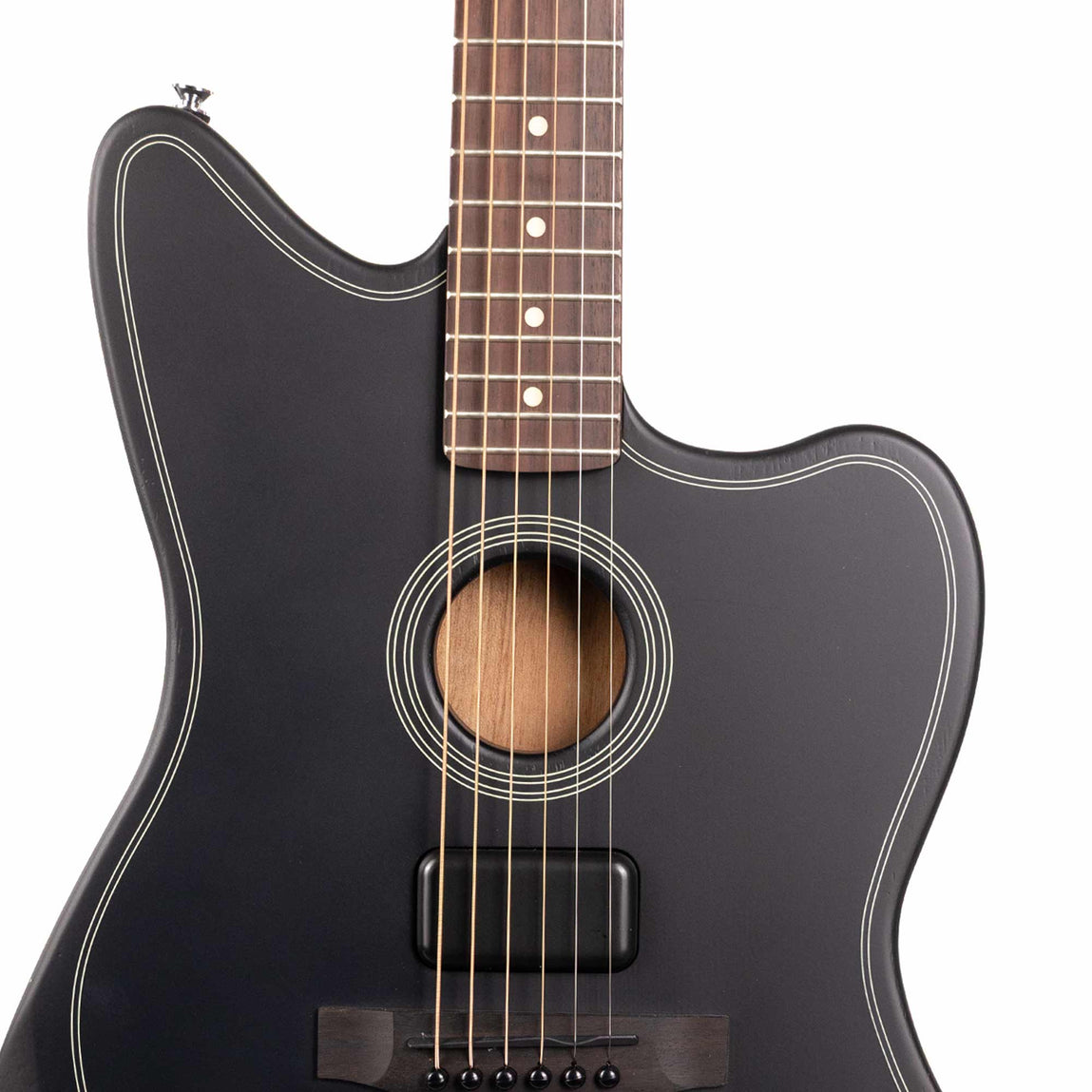 Fender Acoustasonic Standard Jazzmaster Black | The Music Zoo