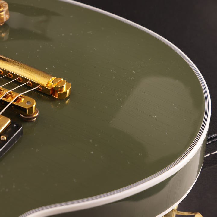 Gibson Custom Shop Les Paul Custom Made 2 Measure Olive Drab Maple Neck Murphy Lab Light Aged