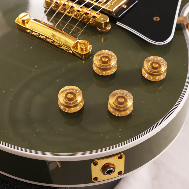 Gibson Custom Shop Les Paul Custom Made 2 Measure Olive Drab Maple Neck Murphy Lab Light Aged