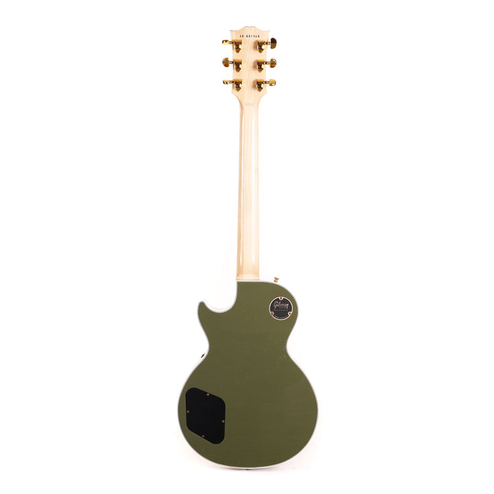 Gibson Custom Shop Les Paul Custom Made 2 Measure Olive Drab Maple Neck Murphy Lab Light Aged