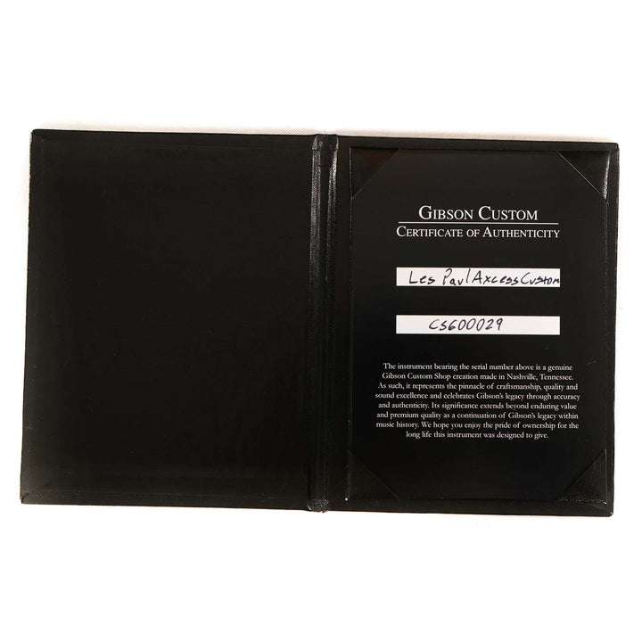 Gibson Custom Shop Les Paul Axcess Custom Made 2 Measure Trans White and Maple Fretboard