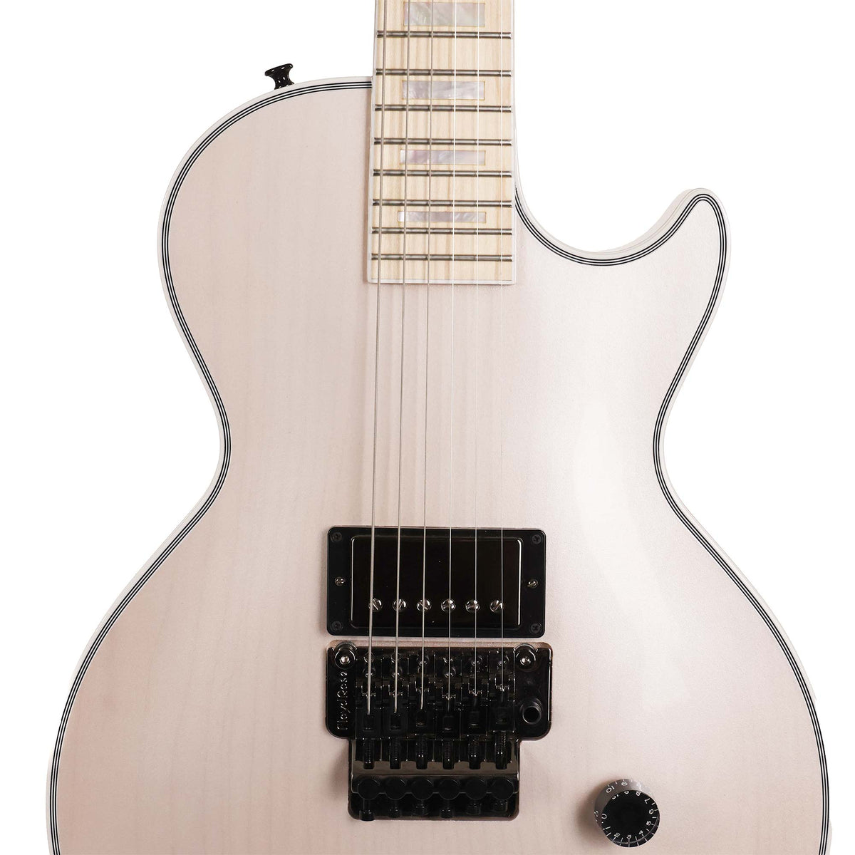Gibson Custom Shop Les Paul Axcess Custom Made 2 Measure Trans White and Maple Fretboard — 4