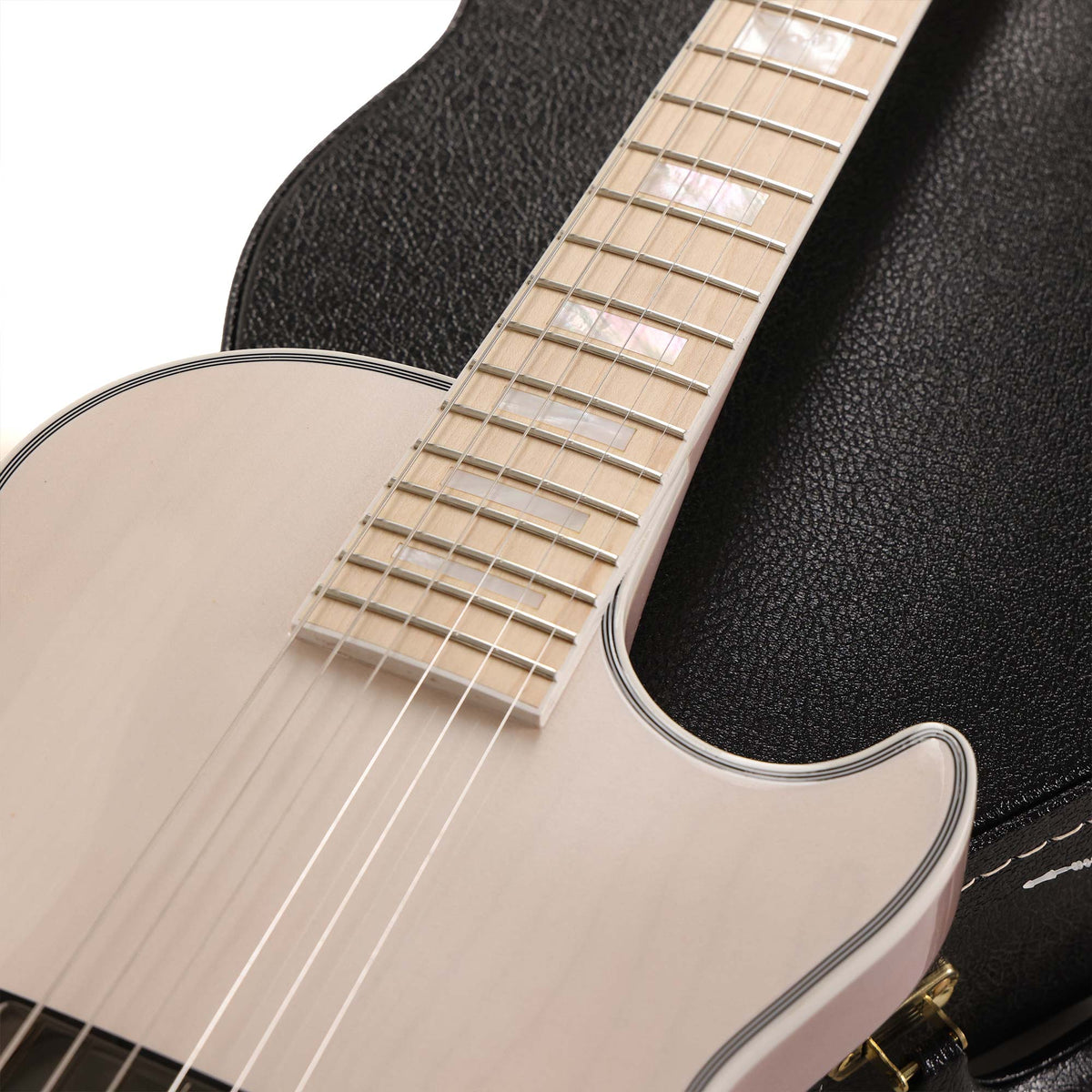 Gibson Custom Shop Les Paul Axcess Custom Made 2 Measure Trans White and Maple Fretboard — 8