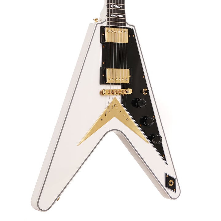 Gibson Custom Shop Flying V Custom Made 2 Measure Alpine White and Split Block Inlays
