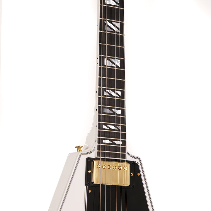 Gibson Custom Shop Flying V Custom Made 2 Measure Alpine White and Split Block Inlays