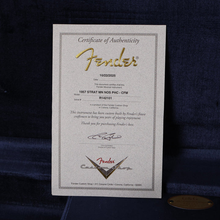 Fender Custom Shop 1957 Stratocaster NOS Charcoal Frost Metallic with Matching Neck