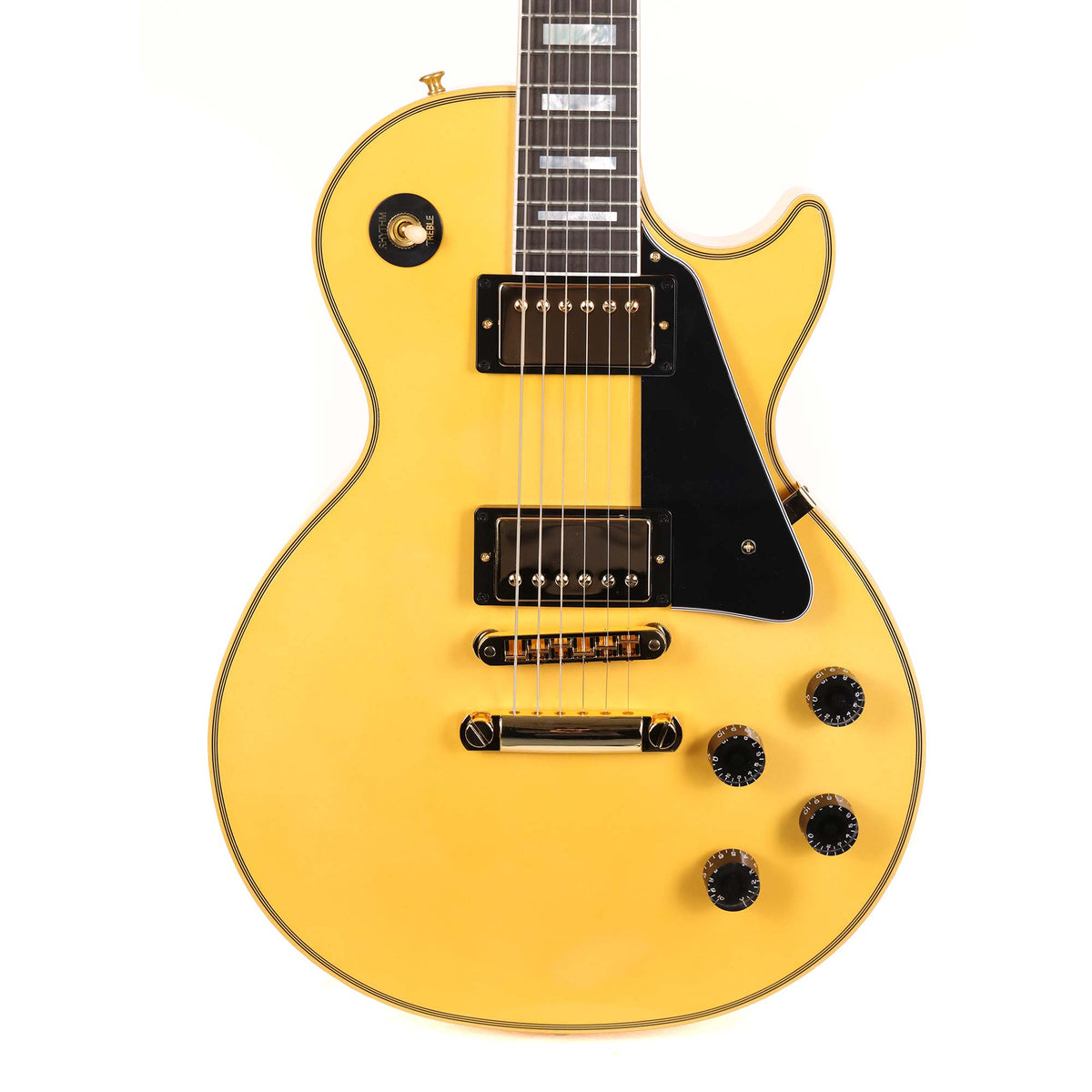 Gibson Custom Shop Les Paul Custom Made 2 Measure Antiqued Alpine White — 1