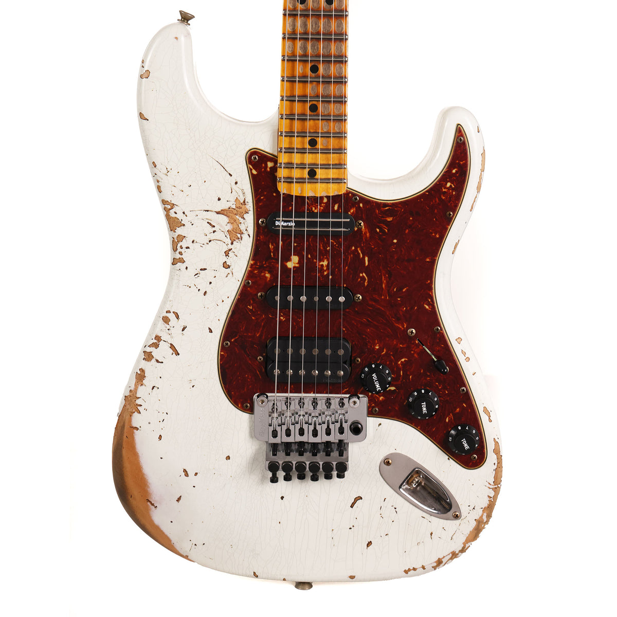 Fender Custom Shop ZF Stratocaster HSH Heavy Relic Olympic White — 2