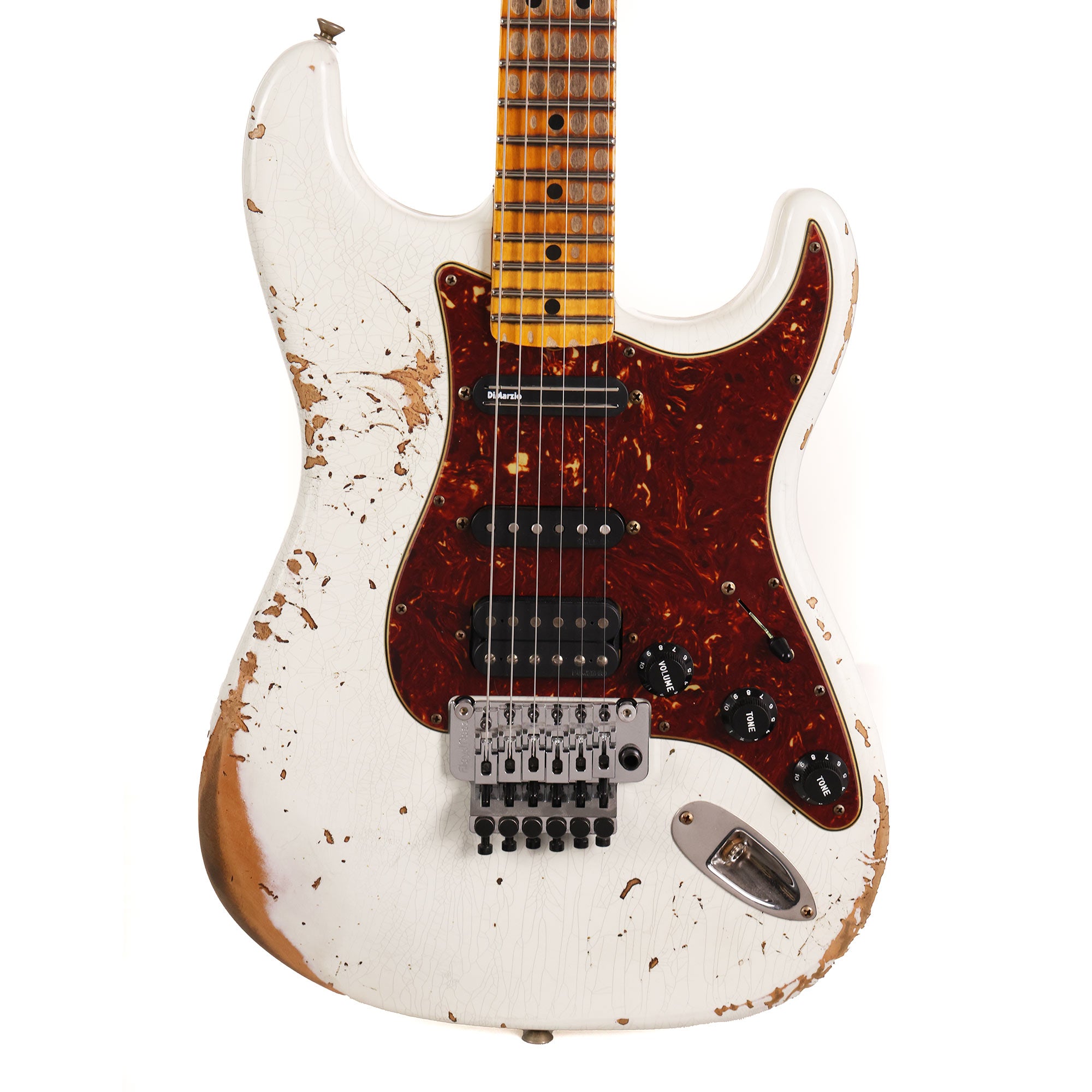Fender Custom Shop ZF Stratocaster HSH Heavy Relic Olympic White