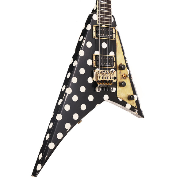 Jackson Custom Shop Rhoads RR-VS Nitro Black and White Polka Dots