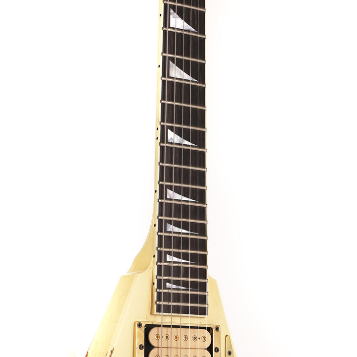 Jackson Custom Shop Rhoads RR-VS Fixed Bridge Vintage White Nitro Aged