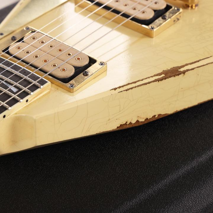 Jackson Custom Shop Rhoads RR-VS Fixed Bridge Vintage White Nitro Aged