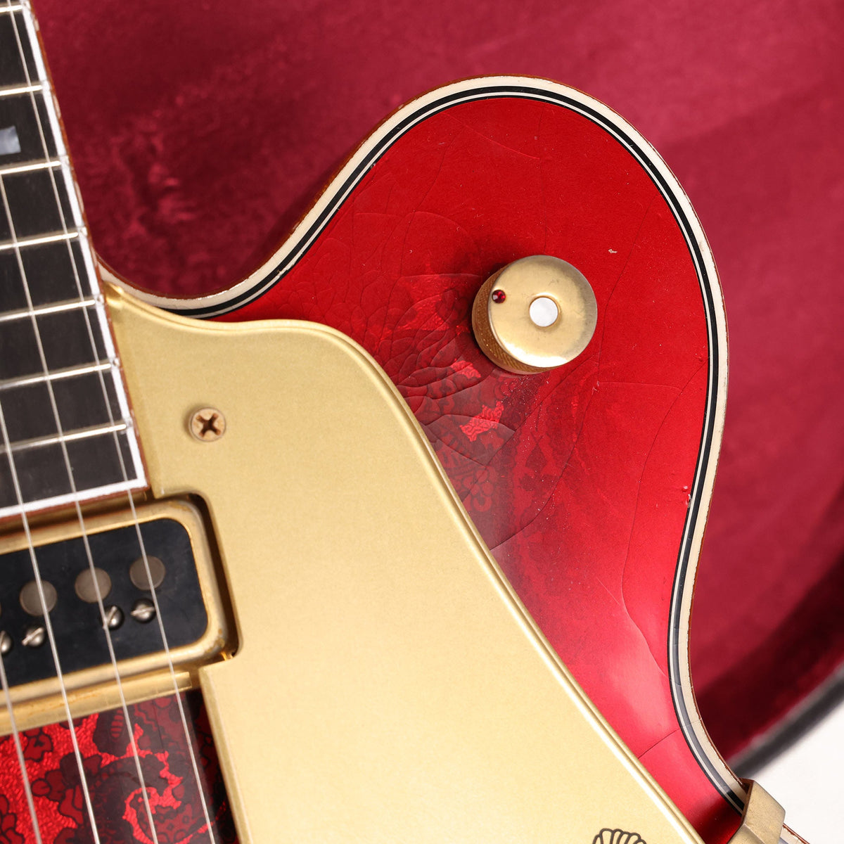 Gretsch Custom Shop G6136-55GE 1955 Falcon Masterbuilt Gonzalo Madrigal Candy Apple Red Paisley — 12