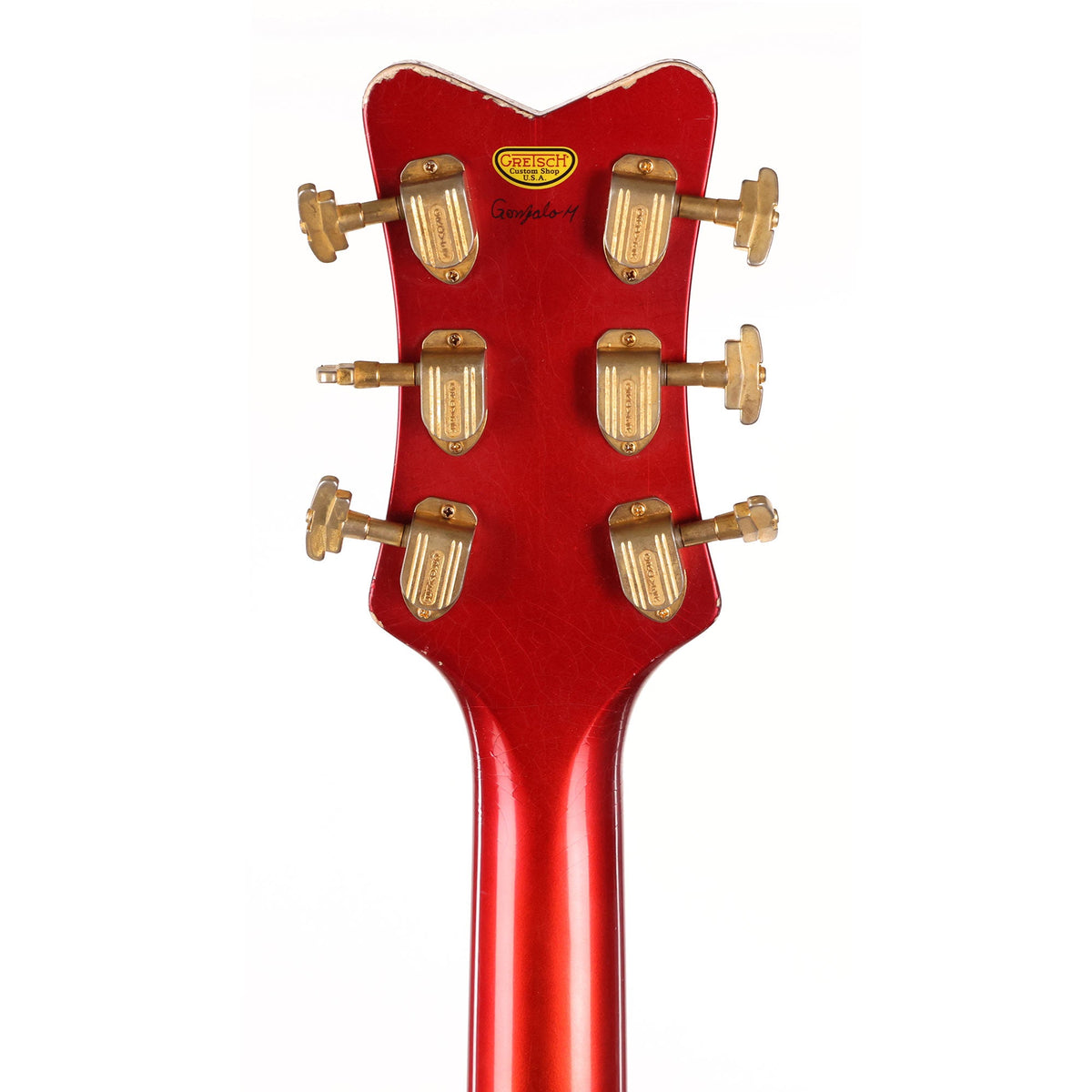 Gretsch Custom Shop G6136-55GE 1955 Falcon Masterbuilt Gonzalo Madrigal Candy Apple Red Paisley — 7