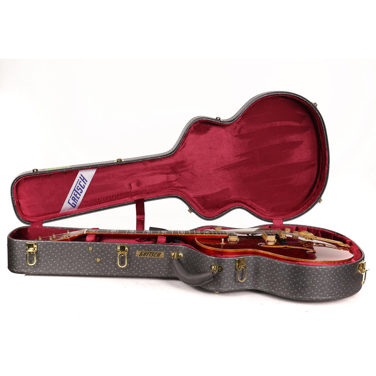 Gretsch Custom Shop G6136-55GE 1955 Falcon Masterbuilt Gonzalo Madrigal Candy Apple Red Paisley — 15