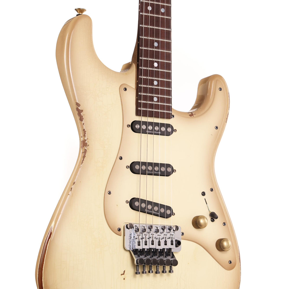 Charvel Custom Shop So-Cal 3SC Nitro Aged Relic Antigua — 5