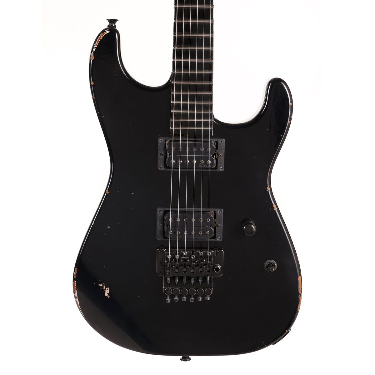 Charvel Custom Shop San Dimas Music Zoo Exclusive Painted Neck Black — 2